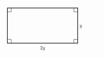 For this rectangle, is the length of the shorter side proportional to the area?