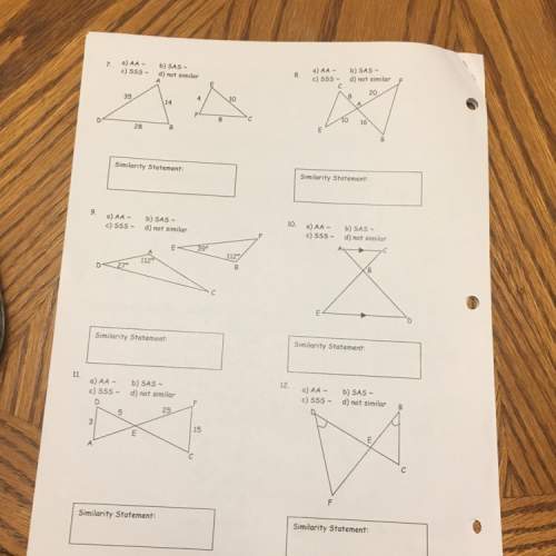 How do you determine whether the two triangles are similar?
