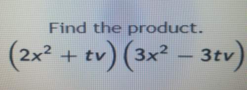 Find the product (2x^2+tv)(3x^2-3tv)