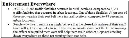 Read this section from the click it or ticket mobilization media campaign. what is