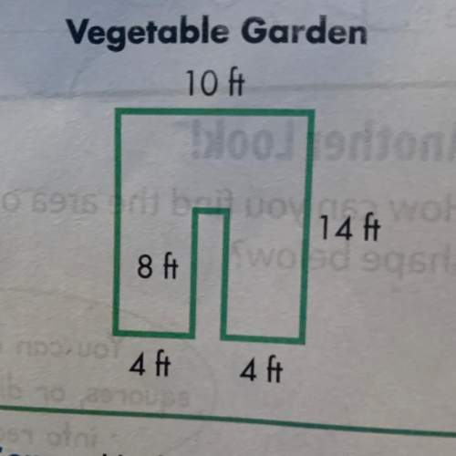 Tony made this diagram of his vegetable garden. what is the total area?  explain your re