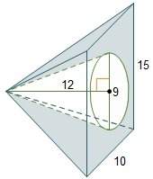 What is the volume of the shaded portion of the composite figure? express your answer in terms of π
