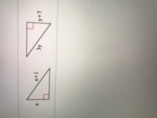 What is the value of both x and y are the triangles congruent by hl?