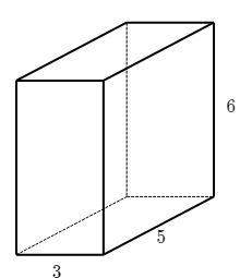Which expression can be used to find the surface area of the following rectangular prism?