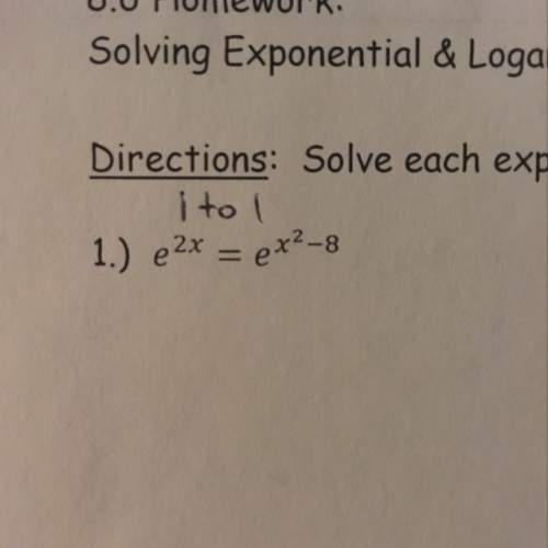 How do you solve this exponential equation