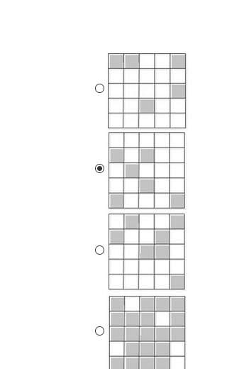 The question is model 24% on a 5x5 grid. the attachment to the grids are below.