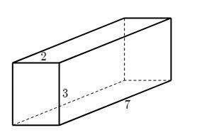 Check out this rectangular prism. find the surface area of the rectangular prism (above)