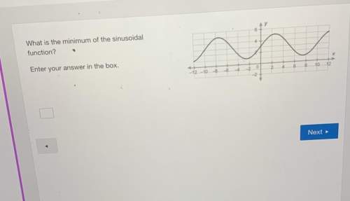 2. what is the minimum of the sinusoidal function? you