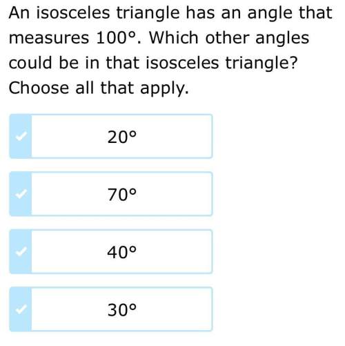 Which other angles could be in that triangle?