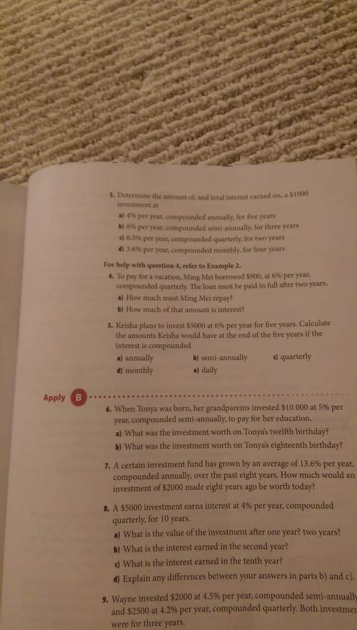 Can someone me with number 3 a) b) c) and d)?