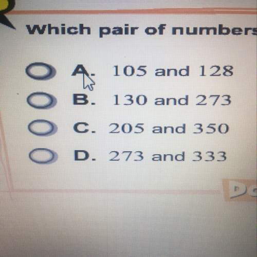 Which pair of numbers is relatively prime