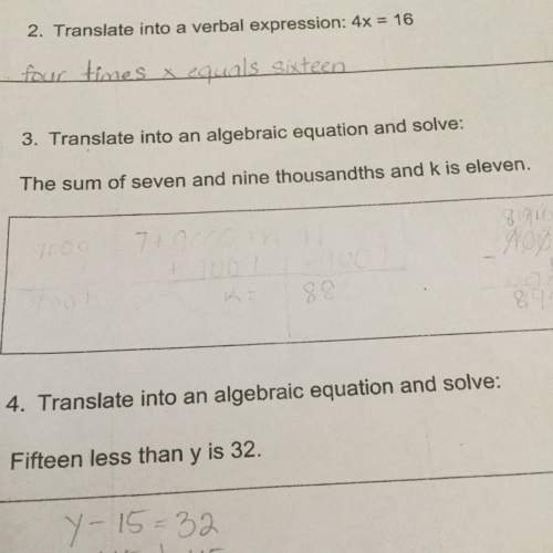 With algebraic question #3 and solve it plz
