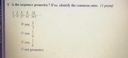 1. is the system geometric? if so find common ratio
