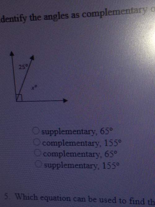 (first answer gets identify the angles as complmentary or supplementary and then find the v