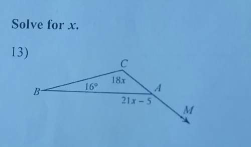 Solve for x i need on this questions.
