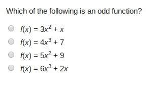 Which of the following is an odd function?