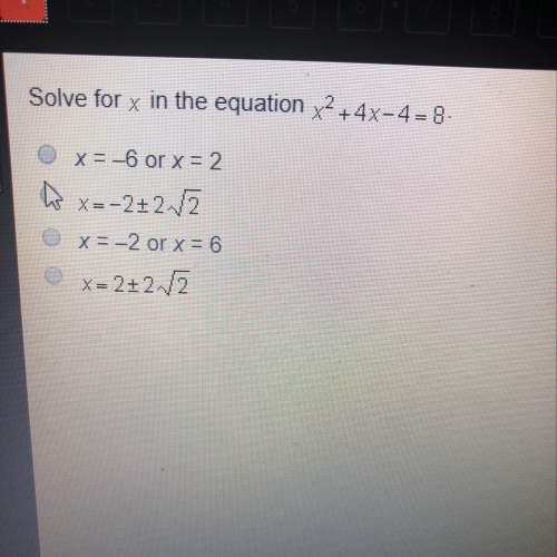 Solve for x in the equation x^2+4x-4=8
