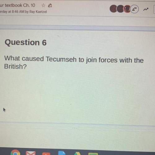 What causes tecumseh to join forces with the british
