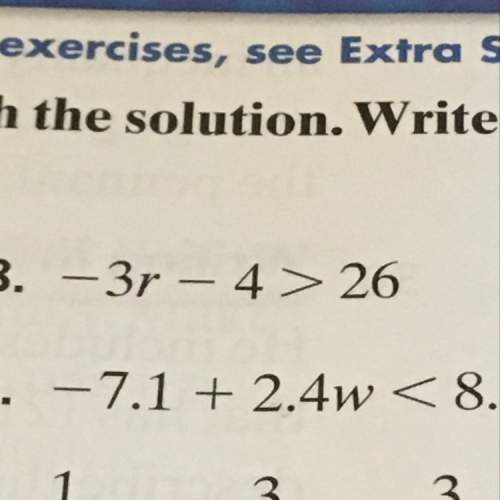 How to solve this math question. we have to solve two step equations