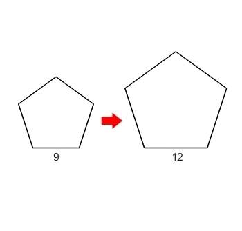 The figures shown are similar. what is the scale factor? a. 2/3 b. 3/4 c. 1 1/3 d. 1 1/4