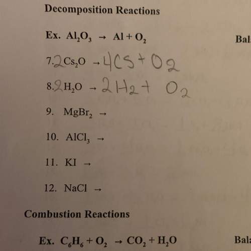 How do i put decomposition reactions together and make a balanced equation?