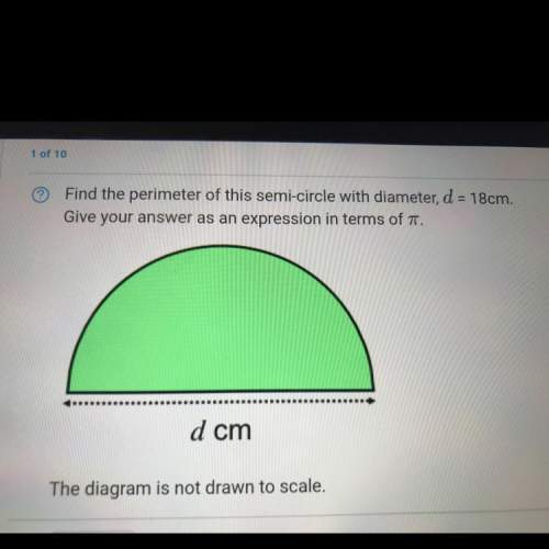 Find the perimeter of this semi-circle with diameter, d = 18cm. give your answer as an expression in