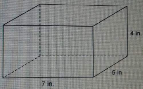 What is the volume of the right rectangular prism? 16in³64in³14