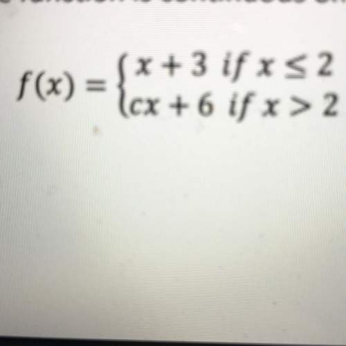 25 points! midterm today! can anyone with this problem?  determine the value of c suc