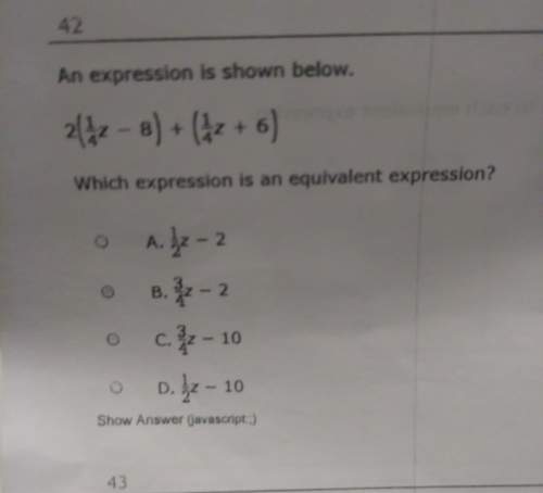Which expression is an equivalent expression?