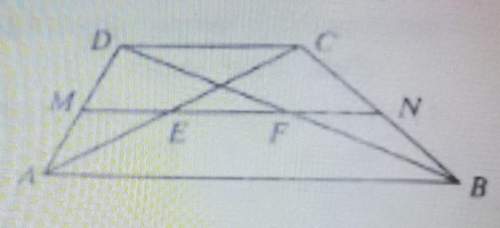 Abcd is a trapezoid with median mn. if dc=6 and ab=16, find me, fn, and ef.