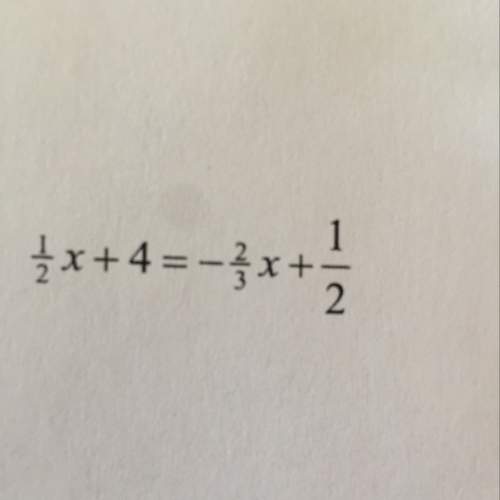 Solve for x. then check your solution