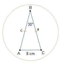 (geomtry pls )a napkin is folded into an isosceles triangle, triangle abc, and placed on a plate, as