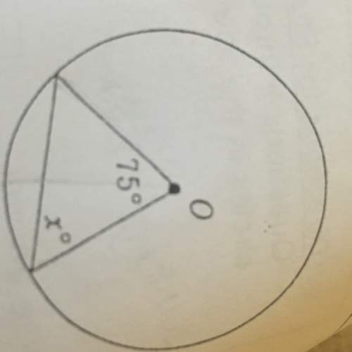 In circle o above, what is the value of x?