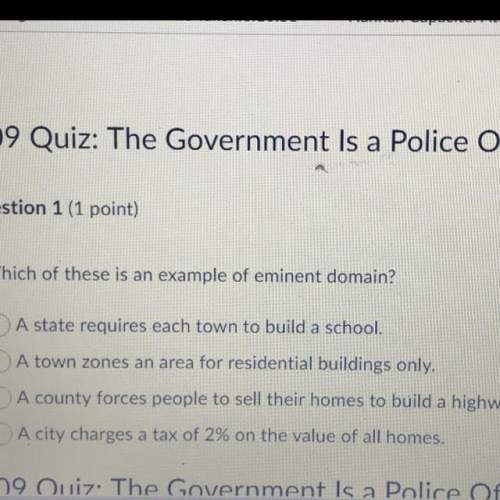 ‼️. hs/ which of these is an example if eminent domain? ’?