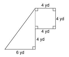 What is the area of this figure  28 yd² 40 yd² 52 yd² 64 y
