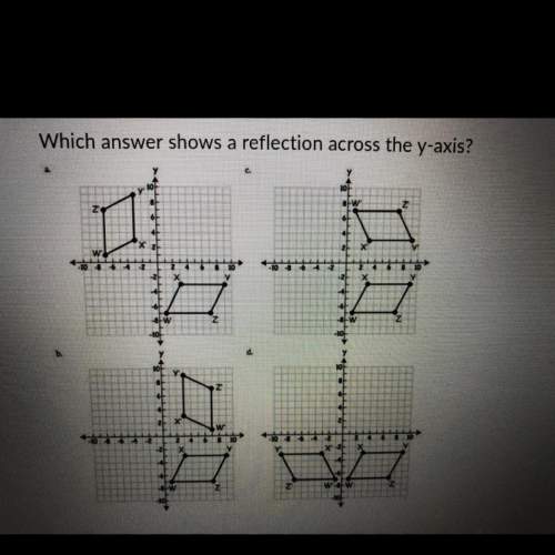reflect the point (2,-4) over the y- axis. a. (2,4) b. (-4,2)