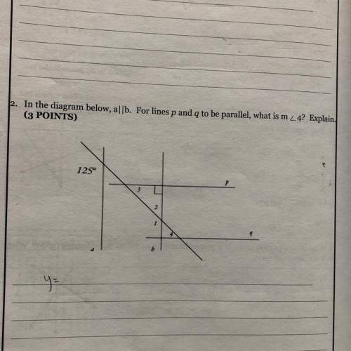 A||b. for lines p and q to be parallel, what is m angle 4?