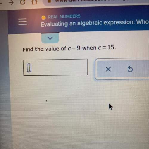 Find the value of c-9 when c= 15.