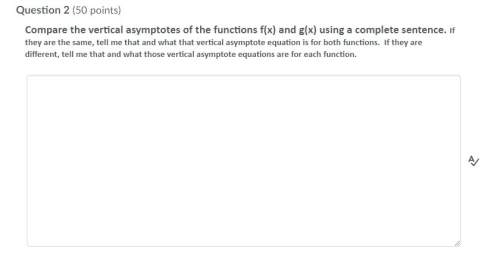 Compare the y-intercepts of the functions f(x) and g(x) using a complete sentence. if they are the s