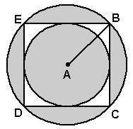 35 points available 1. in circle s, the area is 25pi cm². find the length of each side o