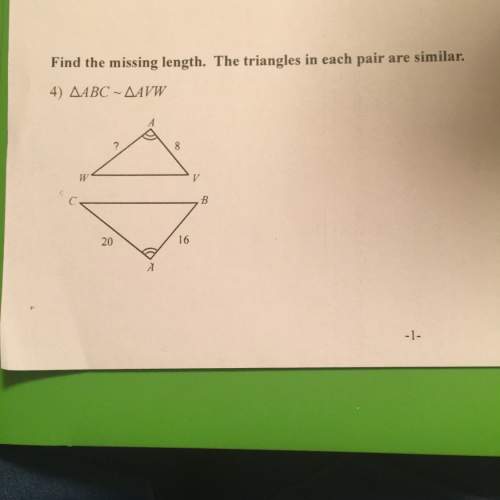 How can i find the missing length for the triangles in each pair are similar