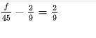 Solve:  a.f =20 b: f = -102 c: f = -20 d: f = 101&lt;