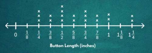 What is the difference in length between a 1 1/4 inch button and a 3/8 inch buttonnote: