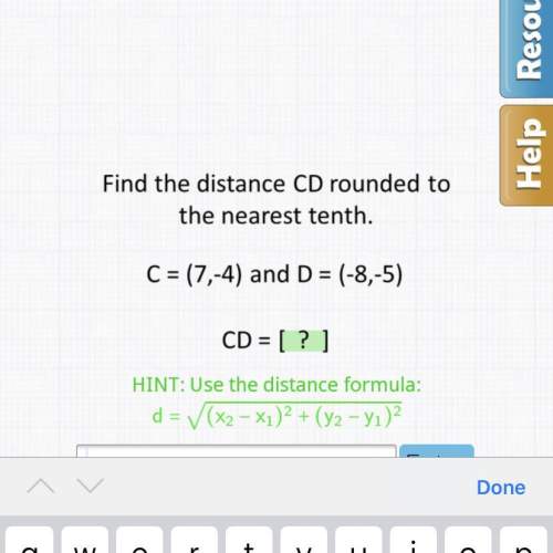 Find the distancecd rounded to the nearest tenth