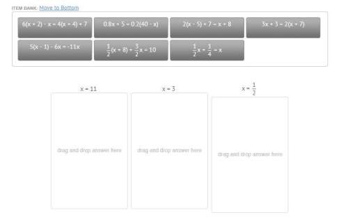Solve linear equations match each equation with the correct solution