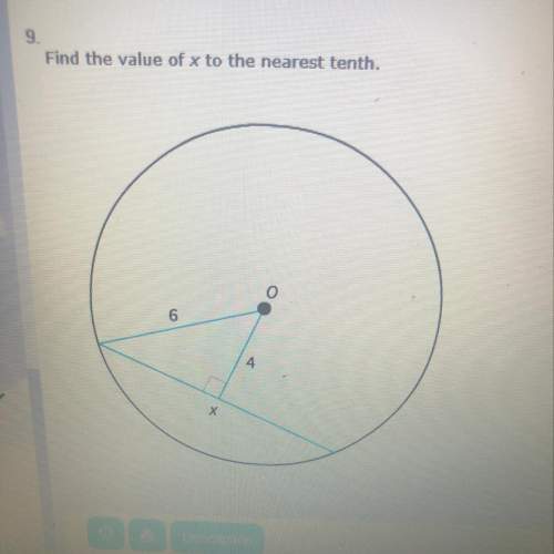 Find the value of x to the nearest tenth. answer options: 8.9, 7.5, 8.1, 7.9