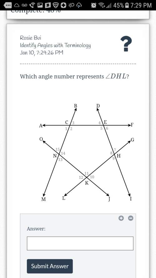 Which angle number represents &lt; dhl
