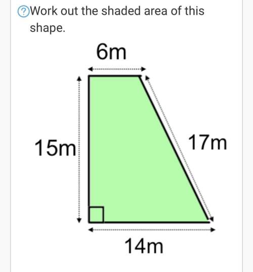 What is the shaded area of this shape?