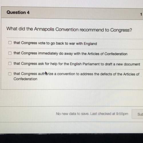 What did the annapolis convention recommend to congress?
