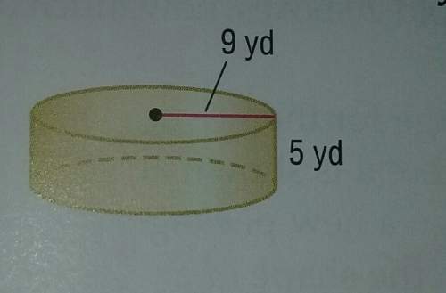 The volume of this cylinder round to the nearest tenth